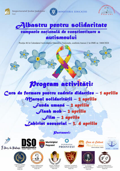 1 Afis Campanie Nationala de Constientizare a Austimului 2024